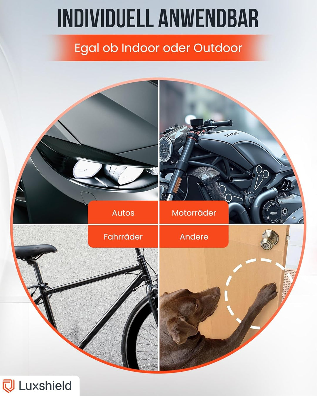 Luxshield Lackschutzfolie 15x200cm für Auto, Motorrad, Bike - Schutzfolie transparent matt, selbstkl