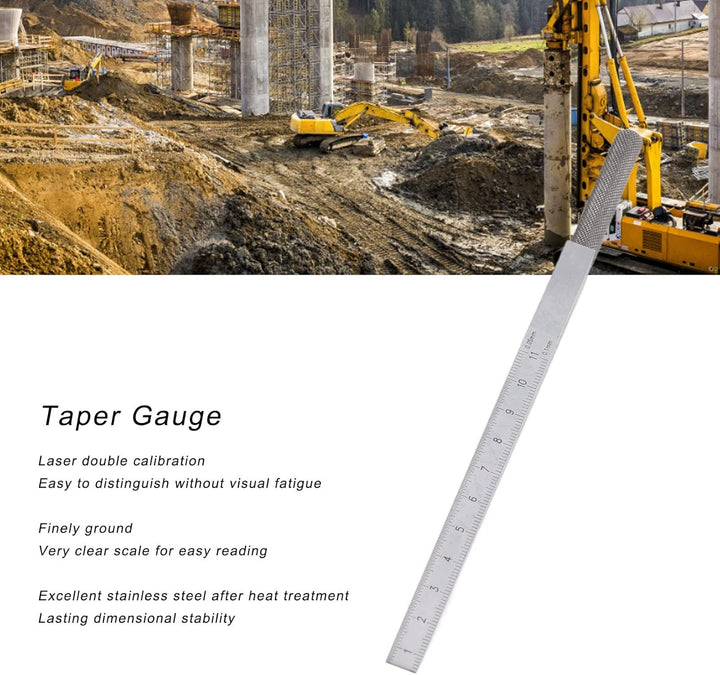 Kegellehre Edelstahl-Fühlerlehre, 0,5-11 Mm Kegelspaltlehre Schweisskeil Fühlerlehre Spaltlehre Loch