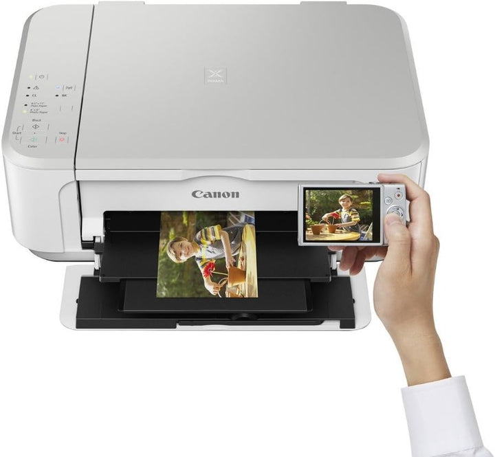 Canon PIXMA MG3650 Tintenstrahl-Multifunktionsdrucker Scanner Kopierer weiss, Weiss
