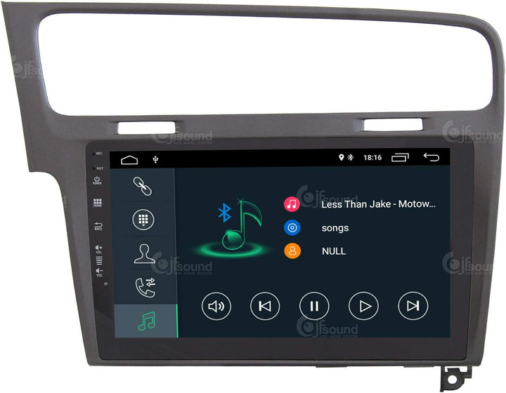 Costum fit Autoradio für Volkswagen Golf 7 Grau Android GPS Bluetooth WiFi Dab USB Full HD Touchscre
