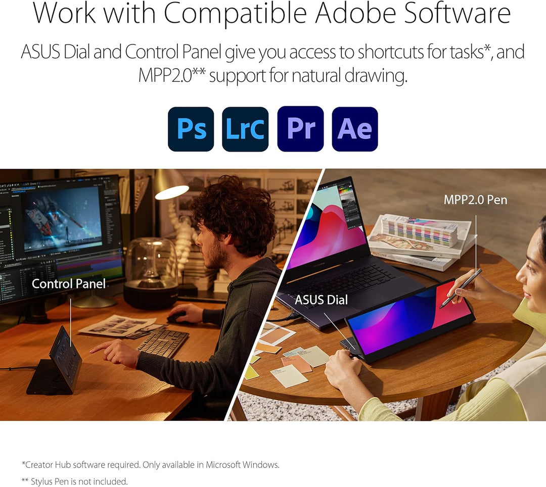 ASUS ProArt PA147CDV - 14 Zoll Creative Touch Tool - Full HD 1920x550, Calman, 100% sRGB, 10-Punkt T