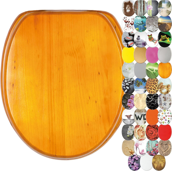 Sanilo WC Sitz, viele schöne Toilettendeckel zur Auswahl, hochwertige und stabile Qualität aus Holz