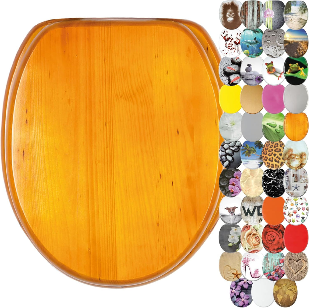 Sanilo WC Sitz, viele schöne Toilettendeckel zur Auswahl, hochwertige und stabile Qualität aus Holz