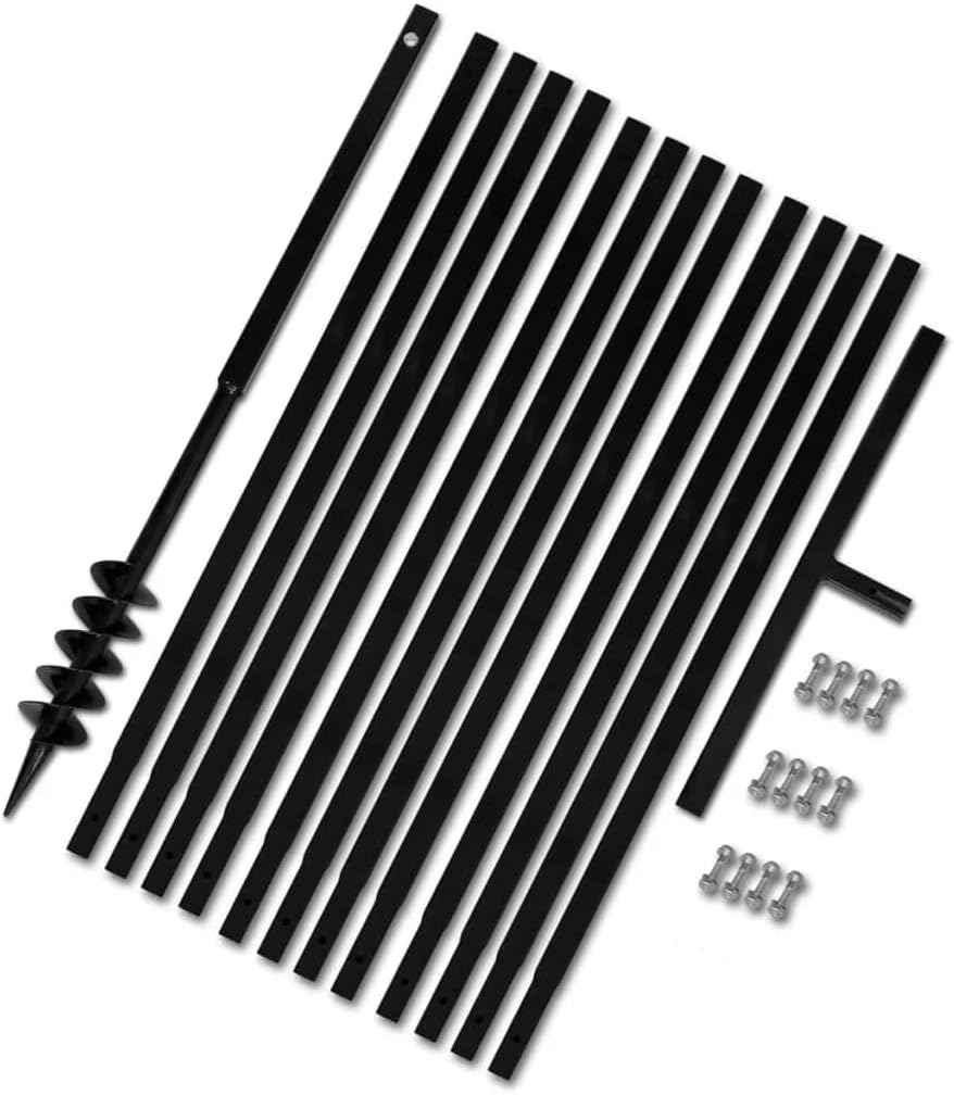 WIFESE Erdbohrer mit Griff 80 mm Verlängerungsrohr 13 m Bohrer Benzin Erdbohrer für Bohrmaschine Bod