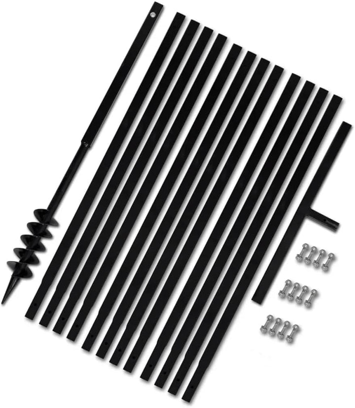 WIFESE Erdbohrer mit Griff 80 mm Verlängerungsrohr 13 m Bohrer Benzin Erdbohrer für Bohrmaschine Bod