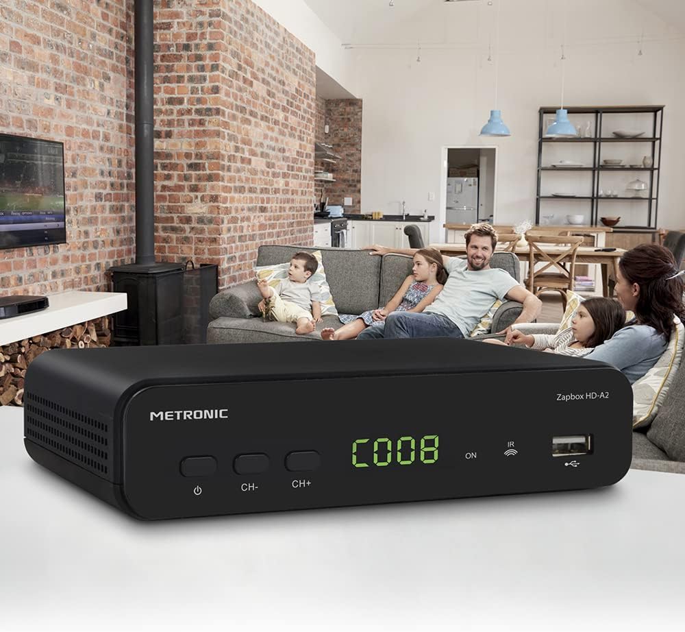 Metronic DVB-T HD Decoder für TV – HDMI, Scart, Demodulator, Empfänger, Adapter, Tuner für DVB-T-Ant