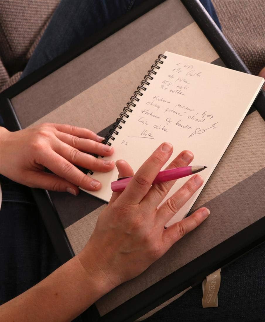 Andrew´s Knietablett Laptray mit Kissen Tablett für Laptop Schwarz Uni