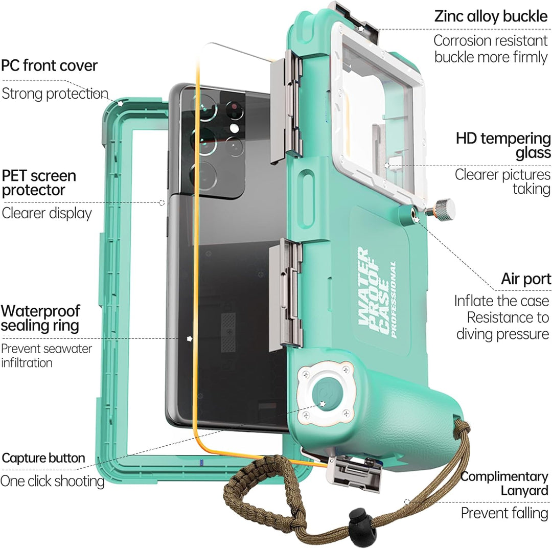 IPX8 wasserdichte Tauchen Handyhülle für Schwimmen Universal Smartphone Fall Unterwasser Abdeckung f
