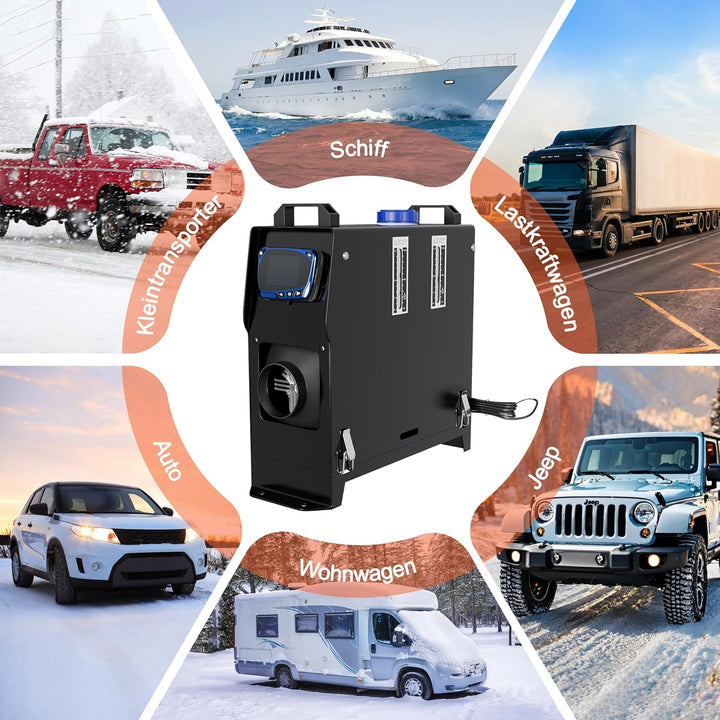 UISEBRT 8KW Standheizung Diesel Lufterhitzer 12V, Air Diesel Heizung Dieselheizung mit SchalldÀmpfer