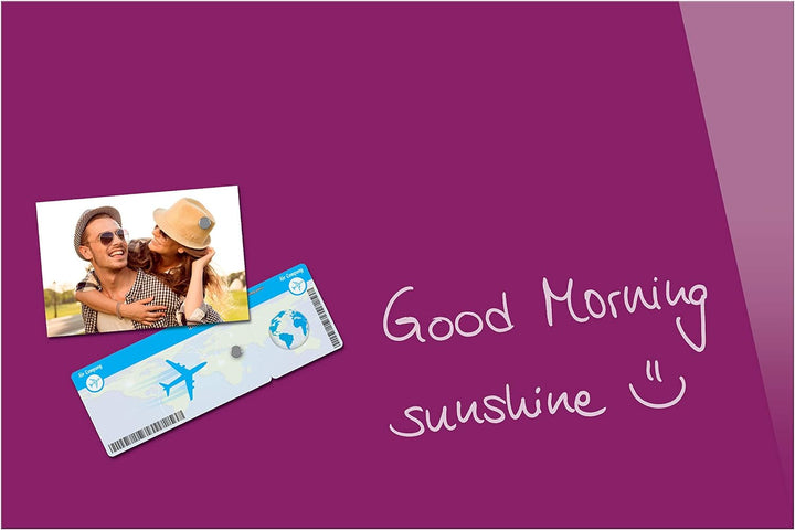 Be!Board B1204 Glas-Magnettafel beere, 60 x 40 cm, Memoboard magnetisch beere 60 x 40 cm, beere 60 x