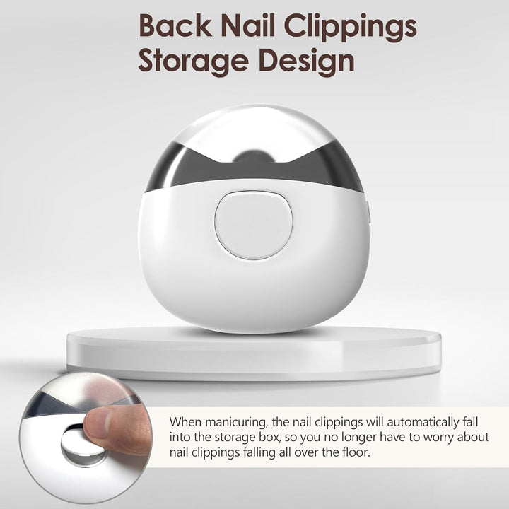 Elektrischer automatischer Nagelknipser, elektrischer Baby-Nagelknipser mit Licht, wiederaufladbarer