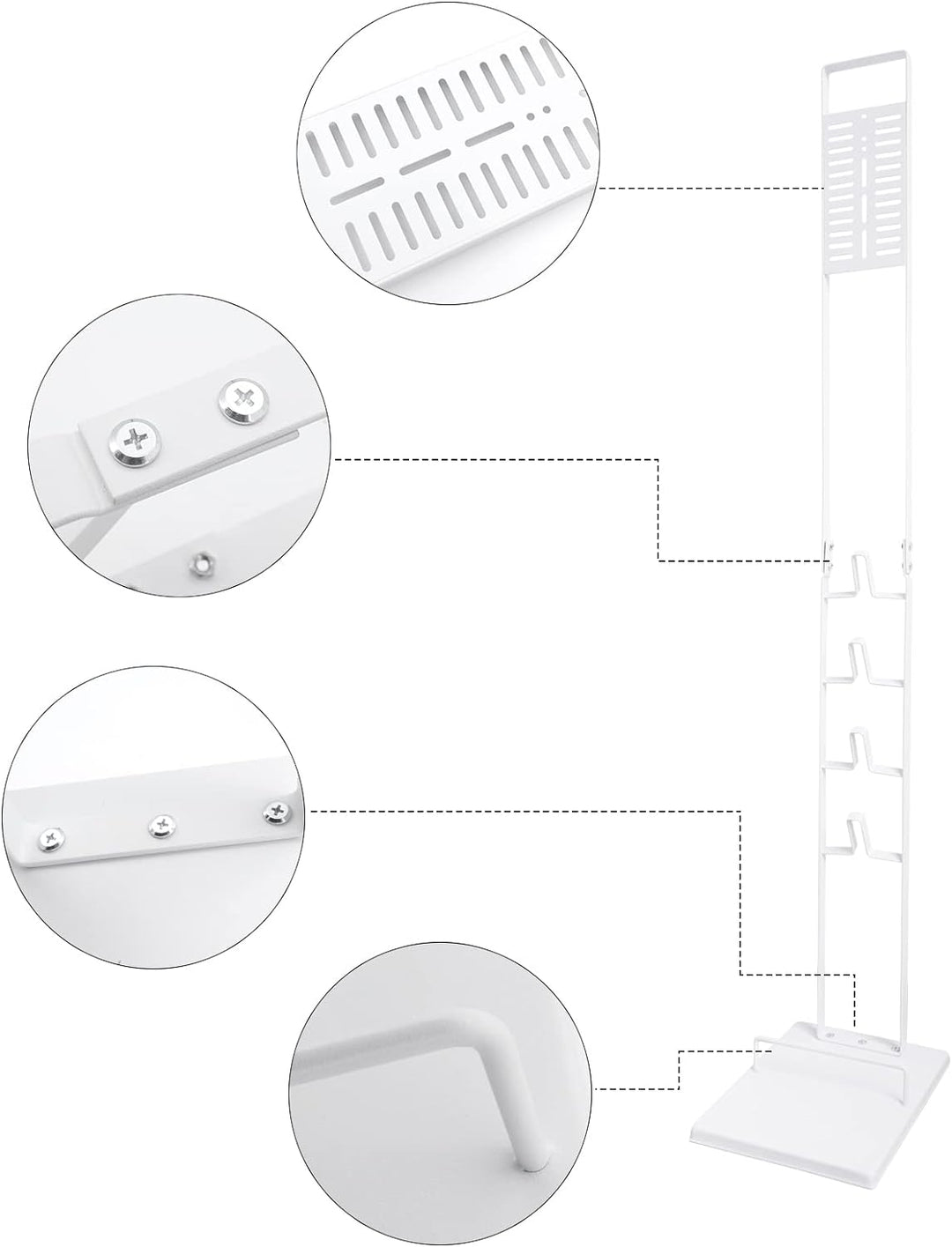 BUBM Staubsauger Hängender Rahmen Tragbarer Edelstahl Staubsauger Organisation Bodenständer Staubsau