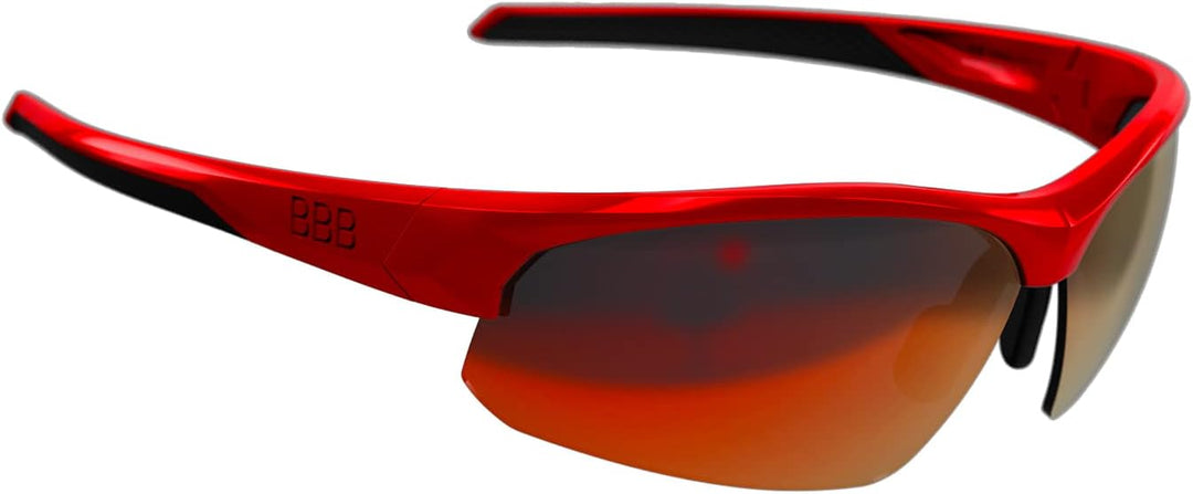 BBB Unisex Bsg-58 Sportbrille (1er Pack) Einheitsgrösse Glänzend Rot, Einheitsgrösse Glänzend Rot