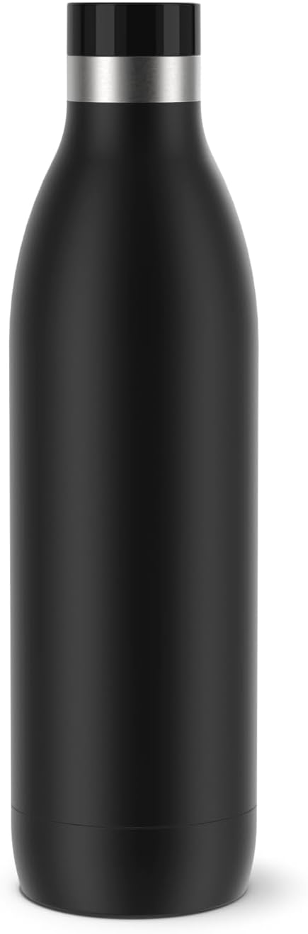 Emsa Bludrop Isolier-Trinkflasche, wiederverwendbar, Edelstahl, nachhaltig, Pulverbeschichtung, 360°