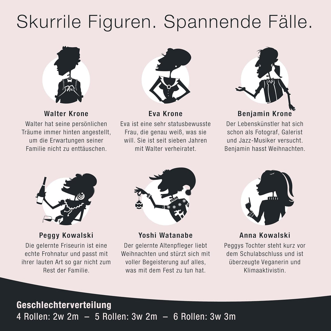 CULINARIO MORTALE® – Krimidinner für Zuhause 4 bis 6 Personen - Advent, Advent, EIN Grablicht brennt