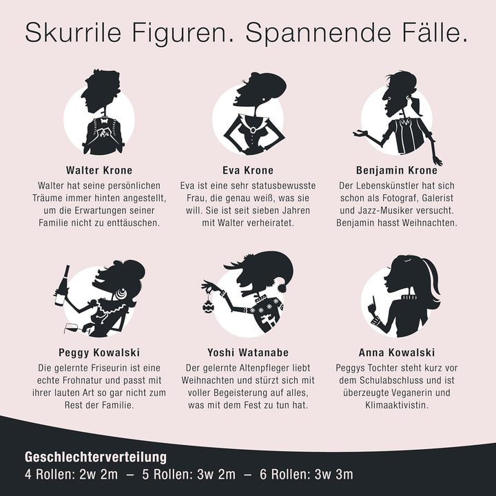 CULINARIO MORTALE® – Krimidinner für Zuhause 4 bis 6 Personen - Advent, Advent, EIN Grablicht brennt