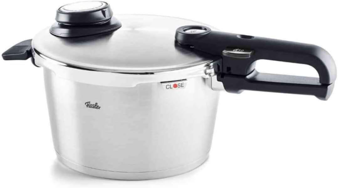 Fissler Vitavit Premium / Schnellkochtopf (4,5 L, Ø 22 cm) Edelstahl-Dampfkochtopf,4-Garstufen, inkl