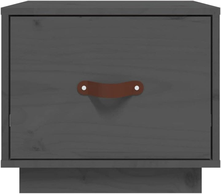 FIRBNUS Bedside Table Nachtkonsole Beistelltisch mit Stauraum Night Stand Nachttisch Grau 40x34x35 c