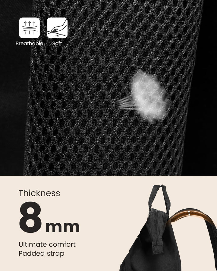 LOVEVOOK Rucksack Damen, 15,6 Zoll Laptop Schulrucksack MĂ€dchen Teenager Gross mit Datenkabel-Beutel