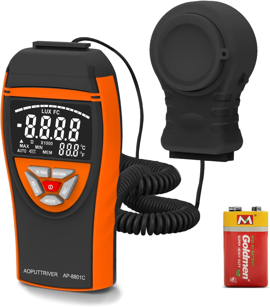 AP-8801C Digital Lux Meter 0.1~400,000Lux Beleuchtungsmessgerät Lux Messgerät Beleuchtungsstärke Lic