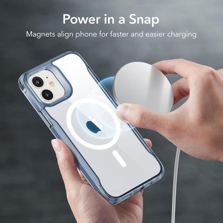 ESR für iPhone 12 Hülle und iPhone 12 Pro Hülle, Kompatibel mit MagSafe HaloLock, Hybrid Magnetische