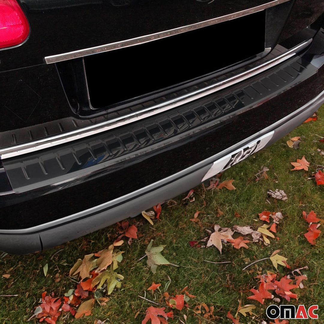 Ladekantenschutz Stossstangenschutz kompatibel mit VW Passat Variant B6 2005-2010 Edelstahl Chrom Du