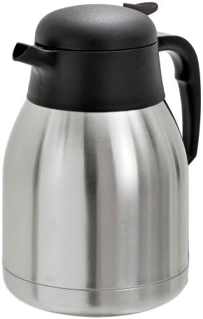 Bartscher Edelstahl Isolierkanne, 1,5 Liter - Thermoskanne Teekanne Kaffeekanne