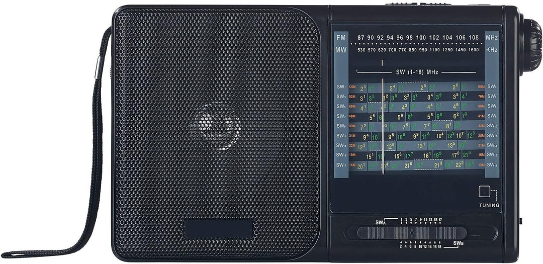 auvisio Weltradio: Analoger 20-Band-Weltempfänger mit FM, MW und 18x KW (analog Radio, KW Radio, bat