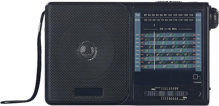 auvisio Weltradio: Analoger 20-Band-Weltempfänger mit FM, MW und 18x KW (analog Radio, KW Radio, bat
