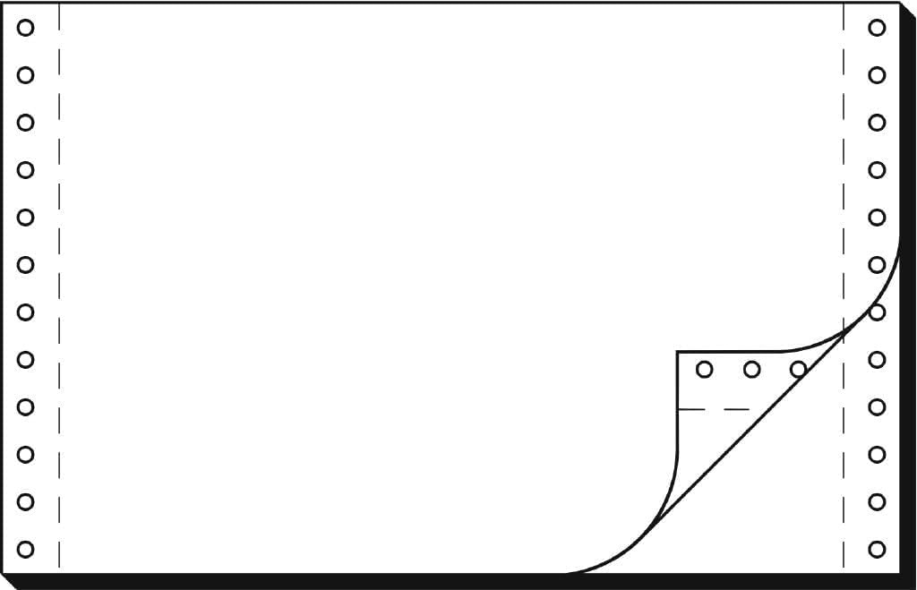SIGEL 36242 Endlospapier 6 Zoll x 240 mm (A5 quer), 56/57 g, 2000 Sätze LP, SD, 2fach