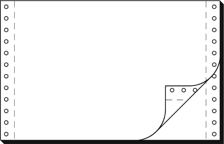 SIGEL 36242 Endlospapier 6 Zoll x 240 mm (A5 quer), 56/57 g, 2000 Sätze LP, SD, 2fach