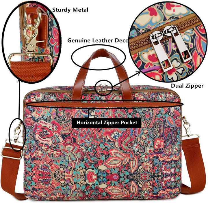 Baosha Frauen Laptoptasche 17 Zoll Aktentasche Damen Schultertaschen Arbeitstasche Businesstasche Mu