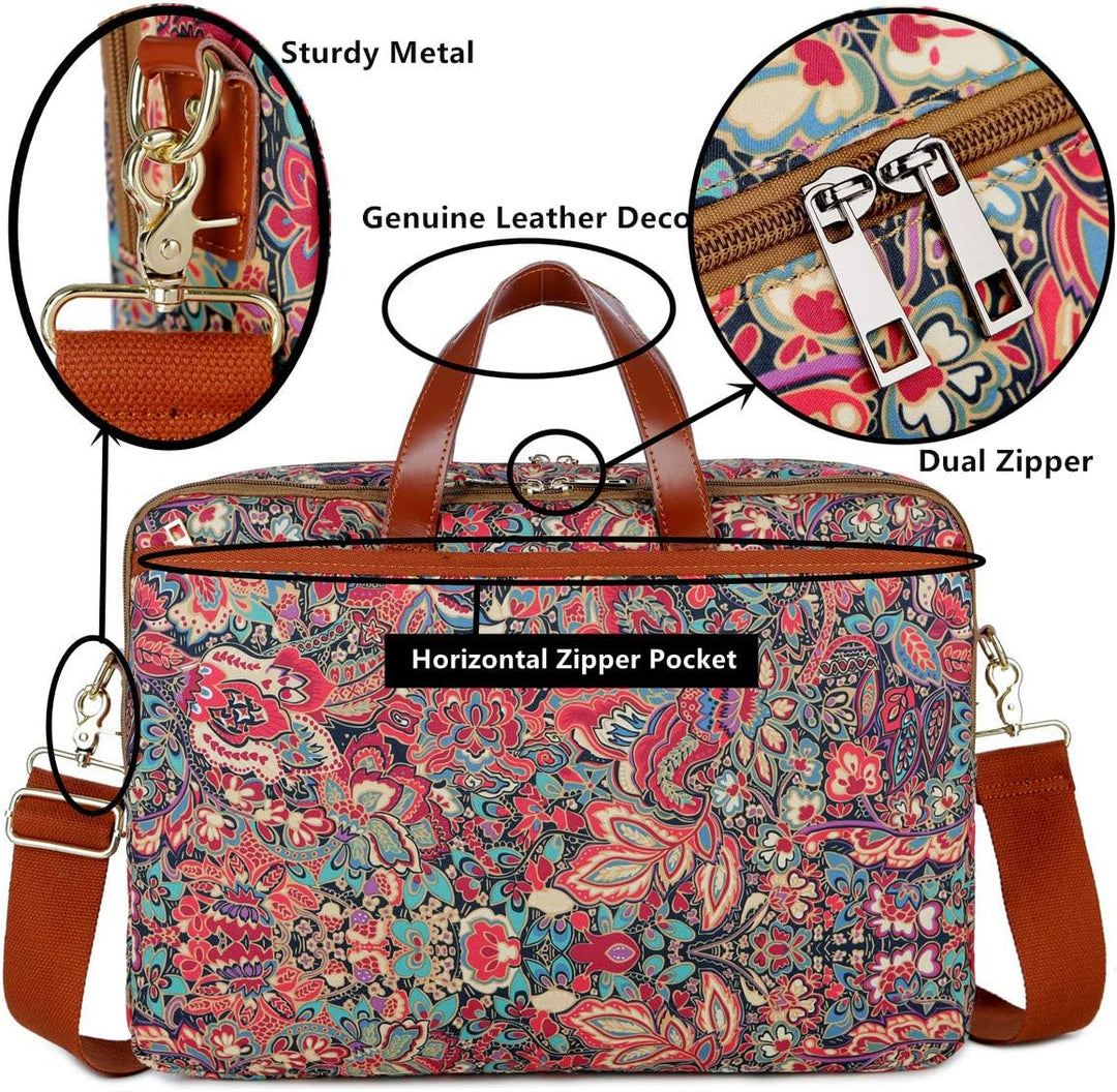 Baosha Frauen Laptoptasche 17 Zoll Aktentasche Damen Schultertaschen Arbeitstasche Businesstasche Mu