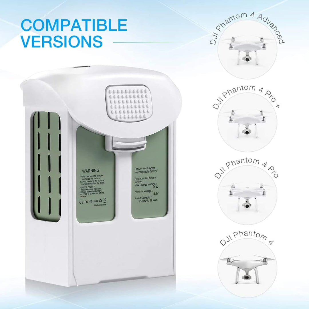 UURRPP 15.2V Li-Polymer 5870mAh Akku für DJI Phantom 4 Phantom 4 Pro V2.0 Phantom 4 Advanced Drone S
