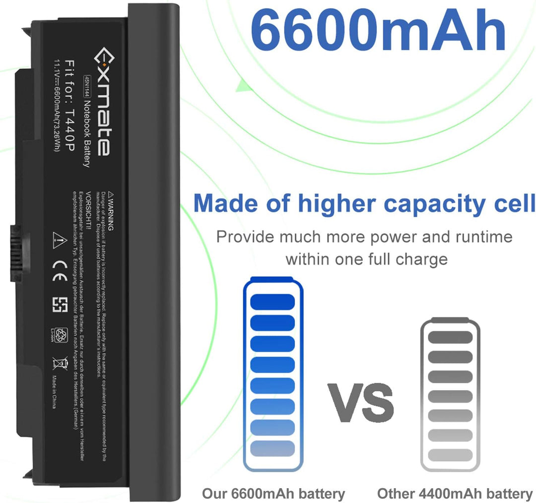 6600mAh 9 Zelle Laptop-Akku 45N1144 45N1149 45N1151 45N1153 0C52863 0C52864 für Lenovo ThinkPad T440