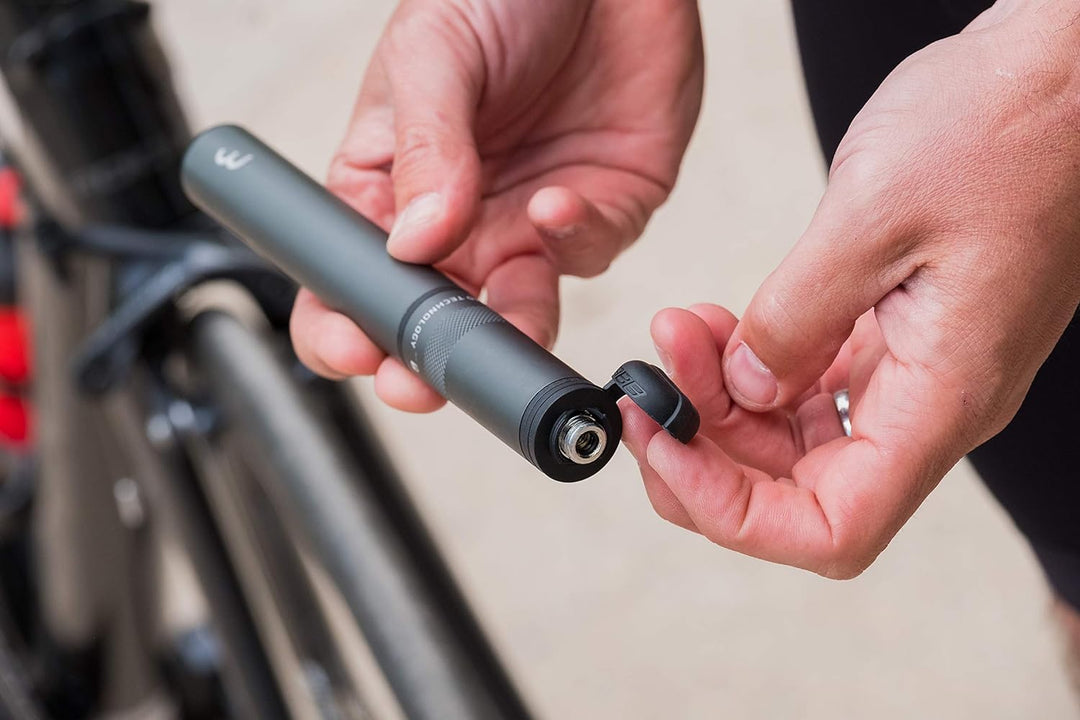 BBB Cycling Fahrradpumpe Samurai Mini-pumpe Für Fahrradreifen BMP-50, Grau, M