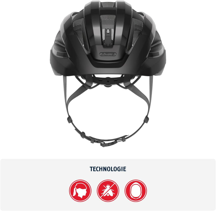ABUS Rennradhelm Macator MIPS - Fahrradhelm für Einsteiger mit Schirm - geeignet für Zopfträger/-inn