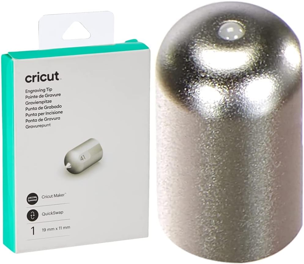 Cricut 2007310 Gravierspitze, One Size & 2007308, fein Tiefprägungsspitze, One Size