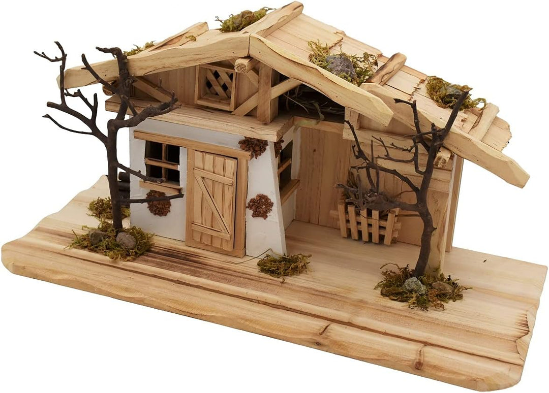 Geschenkestadl Holzhaus 45 cm Haus Modellhaus Krippe