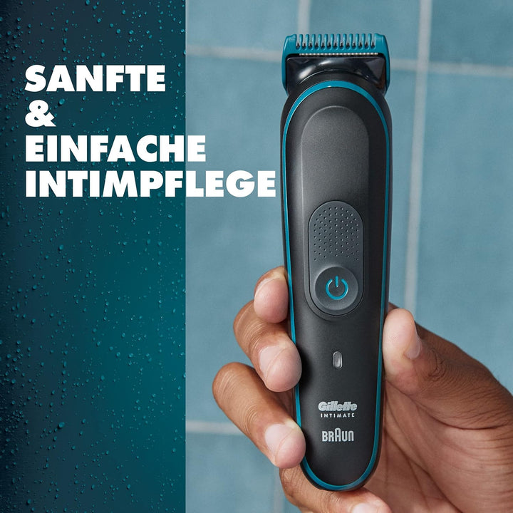 Gillette Intimate Trimmer Herren i5 für den Intimbereich, SkinFirst Intimrasierer Mann mit lebenslan