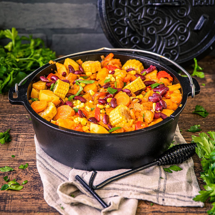 BBQ-Toro Ultimate Dutch Oven mit PRO3+ Beschichtung |9,0 Liter (DO9U), Topf ohne Füsse | bereits ein