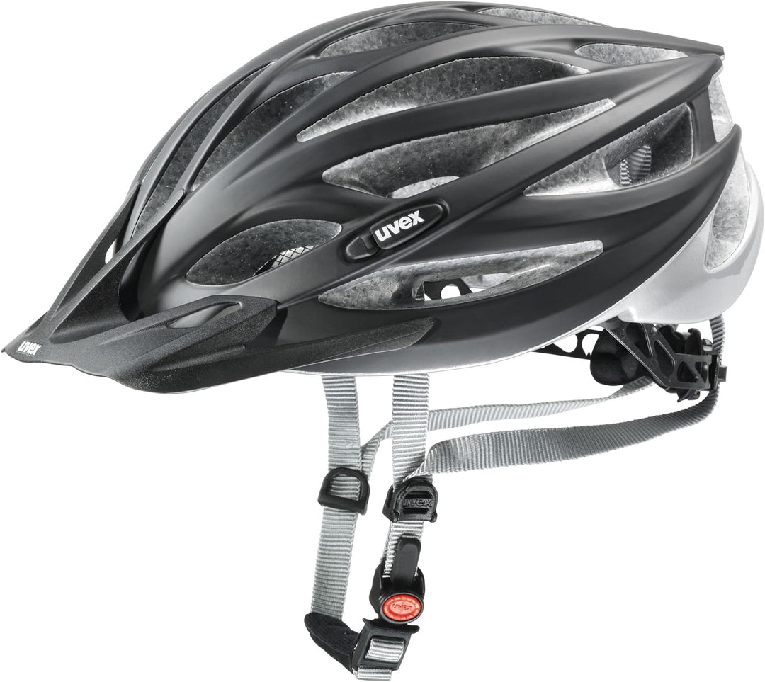 Uvex Oversize black mat silver 61-65 cm, black mat silver 61-65 cm