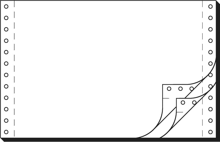 SIGEL 36243 Endlospapier 6 Zoll x 240 mm (A5 quer), 56/53/57 g, 1200 Sätze LP, SD, 3fach