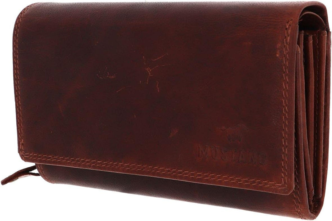 MUSTANG Udine Wallet with Flap Cognac