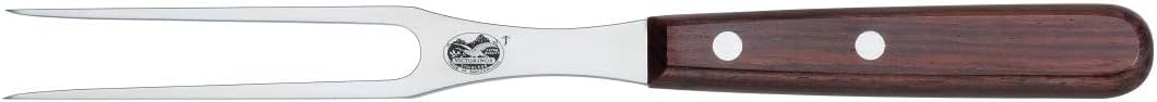 Victorinox, 5.2100.15, Rosewood, Tranchiergabel, Extra scharfe Klinge, mit edlem Holzgriff, Braun, M