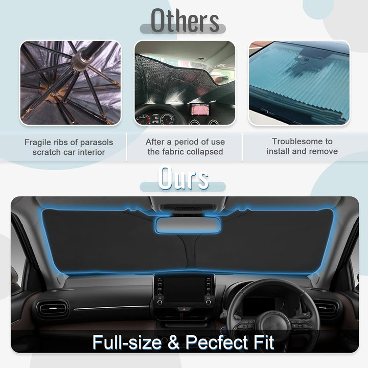 CDEFG Kompatibel mit Kia Ceed Proceed XCeed SW GT 2018-2023 2024 Sonnenschutz Abdeckungen Frontschei