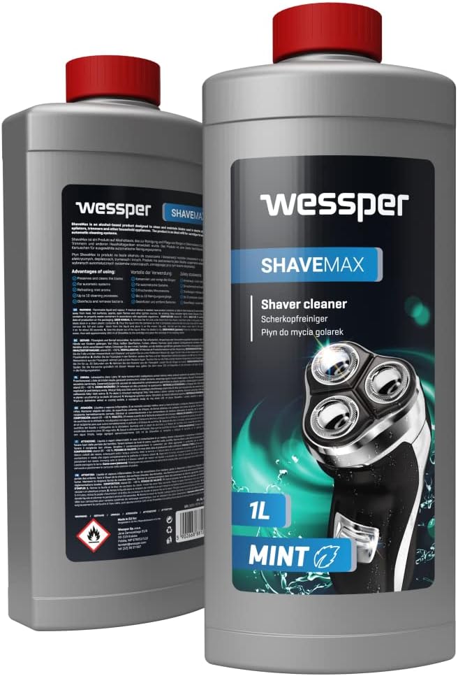 Wessper Scherkopfreiniger zum Nachfüllen geeignet für die Rasierer von Braun Clean & Renew Synchro A