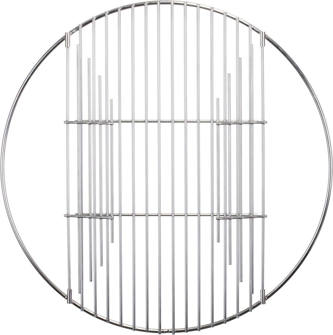 Grillrost Edelstahl Rostauflage klappbar Rostfrei von Brandsseller Rund Ø 54,5 cm für Weber 57 cm ge