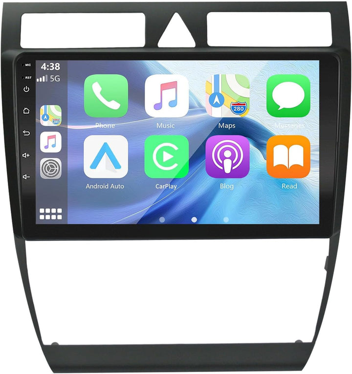 LEXXSON Carplay Radio Android Radio für Audi A6 C5 1997-2004 S6 1999-2004 9 Zoll kapazitiver Touchsc