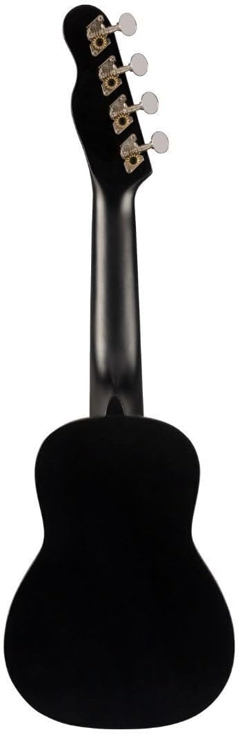 Fender Venedig Sopran-Ukulele, Schwarz Schwarz Venice Soprano, Schwarz Venice Soprano